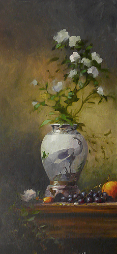 Composition with Vase and Roses